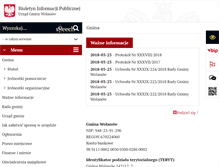 Tablet Screenshot of bip.wolanow.pl